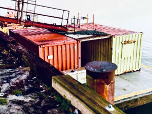 Containers on The Mississippi 20×16
