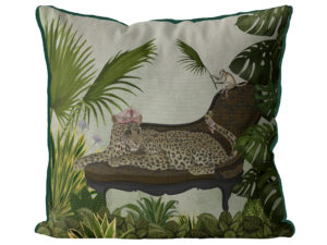 Leopard Chase Exclusive Cushion Cover Choice of Cotton or Luxury Velvet