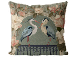Heron Garden Exclusive Cushion Cover Choice of Cotton or Luxury Velvet