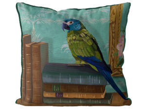 Parlour Parrot Books Exclusive Cushion Cover Choice of Cotton or Luxury Velvet