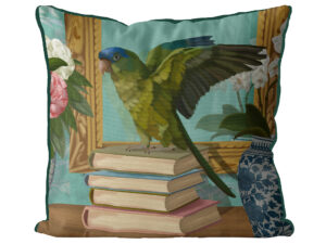 Parlour Parrot Perch Exclusive Cushion Cover Choice of Cotton or Luxury Velvet