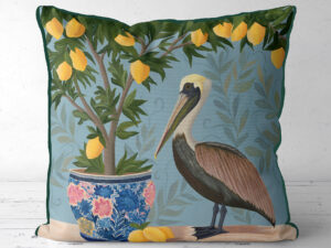 Lemon Thief Tree Exclusive Cushion Cover Choice of Cotton or Luxury Velvet