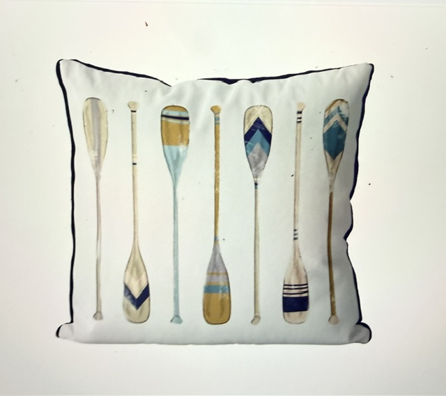 Vintage Style Oars 2, Cushion Cover - Image 2